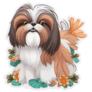 Autumn Shih Tzu Sticker