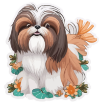 Autumn Shih Tzu Sticker