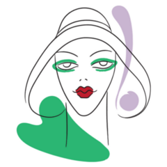 Avant-garde Retro 20s Woman Fashion Sticker