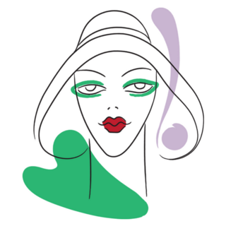 Avant-garde Retro 20s Woman Fashion Sticker