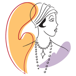 Avant-garde Retro Fashion Sketch 20s Sticker