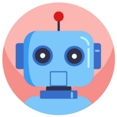Avatar Of Robot Colorful Sticker