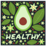 Avocado Fresh Vegan Healthy Poster Sticker