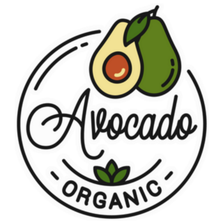 Avocado Organic Logo Sticker