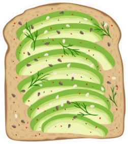 Avocado Toast Sticker