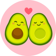Avocuddle Avocado Sticker