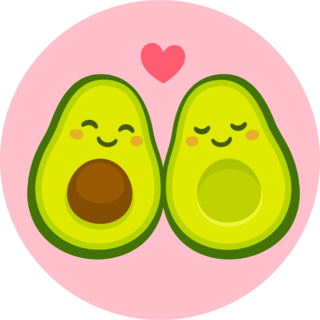 Avocuddle Avocado Sticker