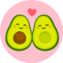 Avocuddle Avocado Sticker