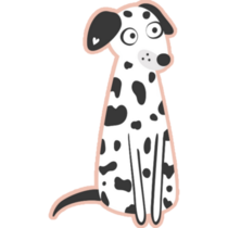 Aware Dalmatian Sticker