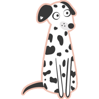 Aware Dalmatian Sticker