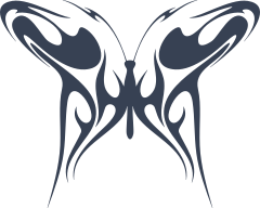 Awesome Butterfly In Flames Sticker