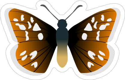 Awesome Butterfly Sticker