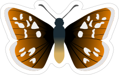 Awesome Butterfly Sticker