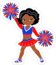 Awesome Cheerleading Sticker