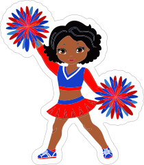 Awesome Cheerleading Sticker