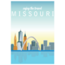 Awesome City View On Saint Louis Gateway Arch, Missouri.Sticker