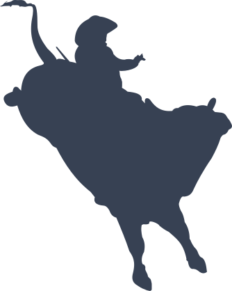 Awesome Cowboy Rodeo Bull Rider Sticker