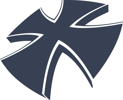 Awesome Cross Laying Down Sticker