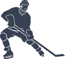 Awesome Detailed Hockey Player Sticker