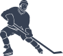 Awesome Detailed Hockey Player Sticker