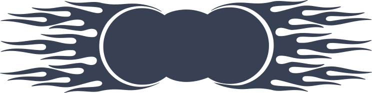 Awesome Flames Border Sticker