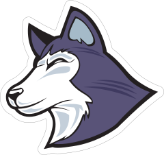Awesome Husky Mascot Sticker