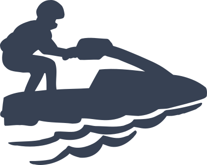 Awesome Jet Skier Sticker