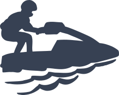 Awesome Jet Skier Sticker