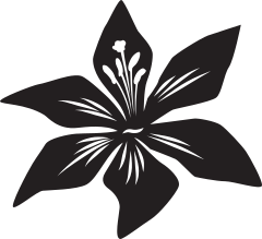 Awesome Lily Flower Sticker