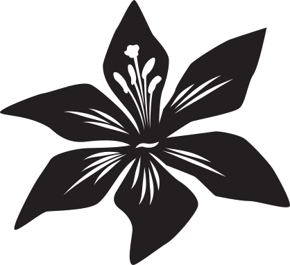 Awesome Lily Flower Sticker