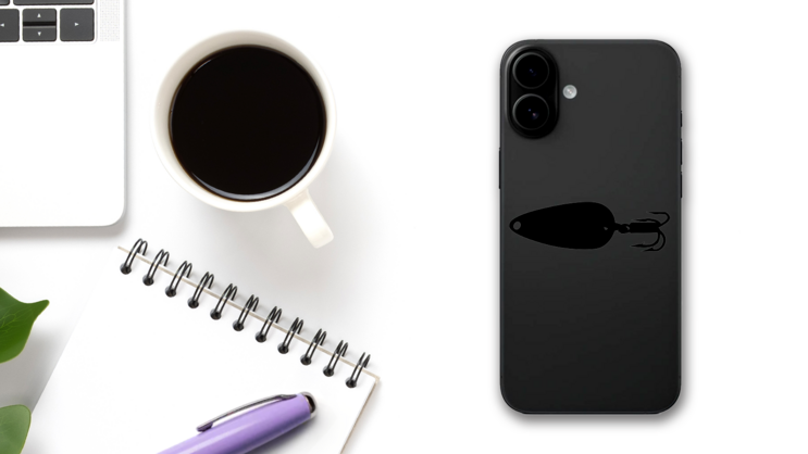 Awesome Lure Fishing Sicker on a Phone (New) example