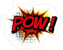 Awesome Pow Comic Sticker