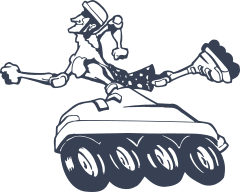 Awesome Rollerblader Sticker