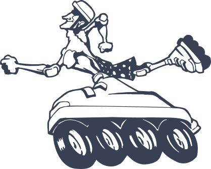 Awesome Rollerblader Sticker