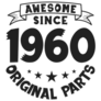 Awesome Since 1960 Original Parts Lettering Sticker