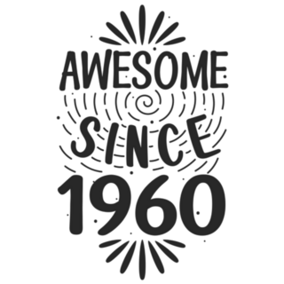Awesome Since 1960 Retro Sticker