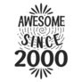 Awesome Since 2000 Lettering Sticker