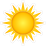 Awesome Sun Sticker