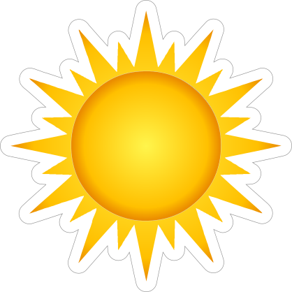 Awesome Sun Sticker