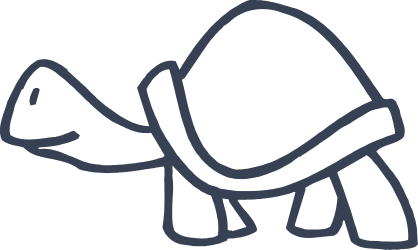 Awesome Turtle Outline Sticker