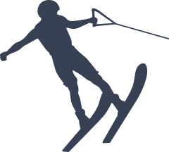 Awesome Water Skiing Sticker