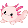 Axolotl Adorable Cartoon Sticker