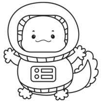 Axolotl Astronaut Sticker