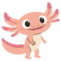 Axolotl Childish Style Sticker