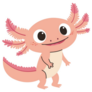 Axolotl Childish Style Sticker