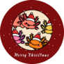 Axolotl Christmas Sticker