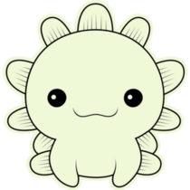 Axolotl Coloring Book Sticker