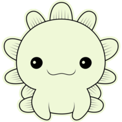 Axolotl Coloring Book Sticker