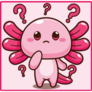 Axolotl Confused Sticker