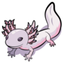 Axolotl Design Element Sticker